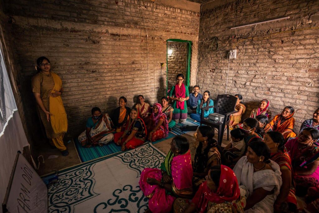 Manjari Sharma and farm didis